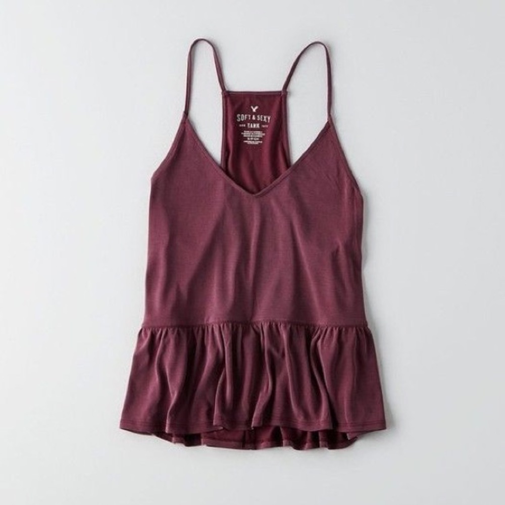 American Eagle Purple Babydoll Tank